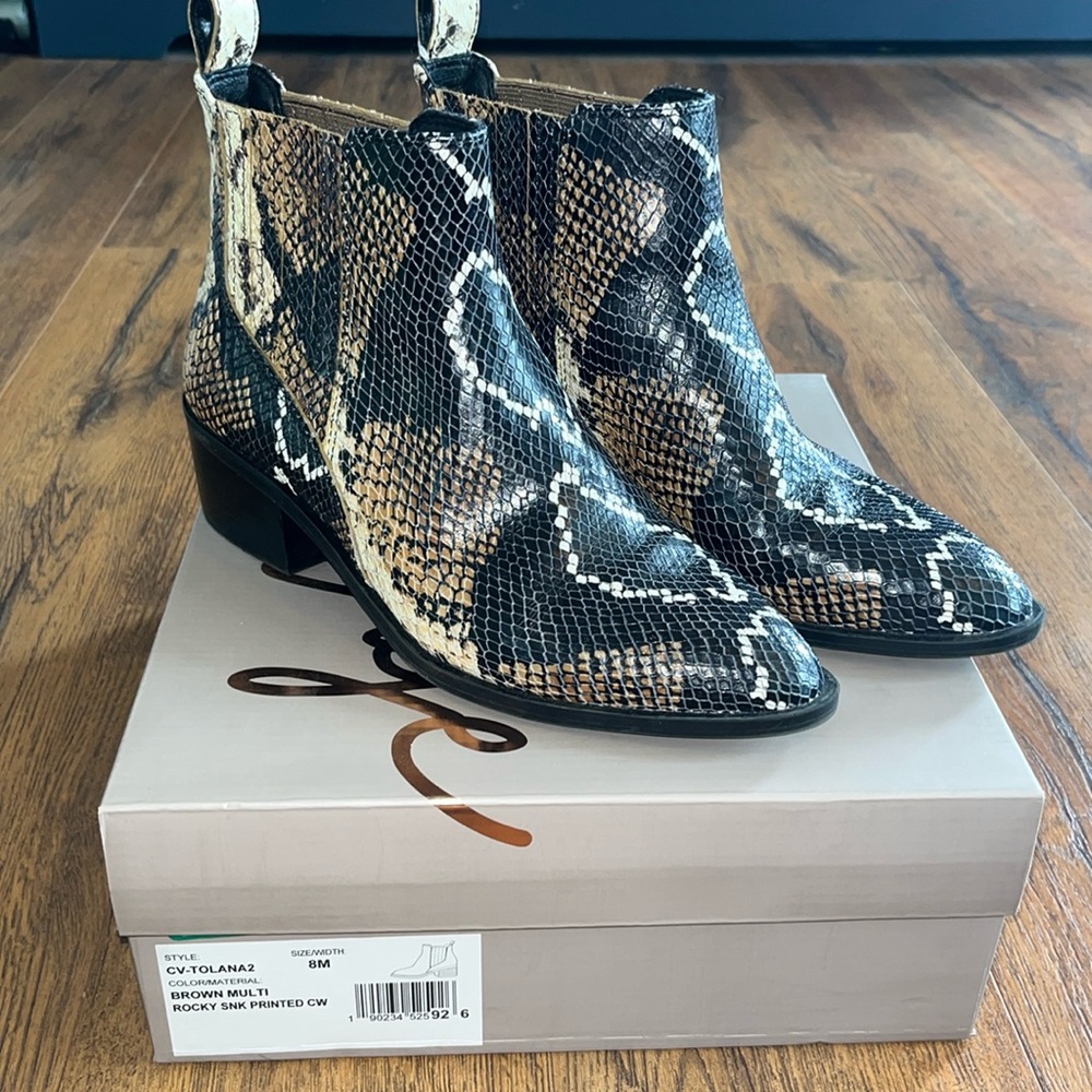 Snake skin booties!